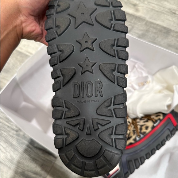 Dior Leopard Print Snow Boots - Brown and Black - Picture 3 of 4